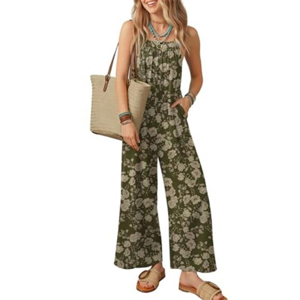 Casual Jumpsuits for Women Adjustable Straps Overalls One Piece Jumpsuit